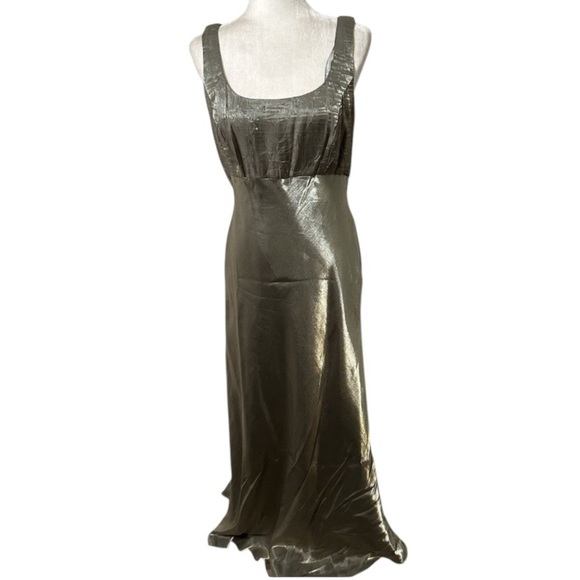 Vintage David’s Bridal y2k sage green Maxi gown Special occasion Party Dress - Picture 1 of 8